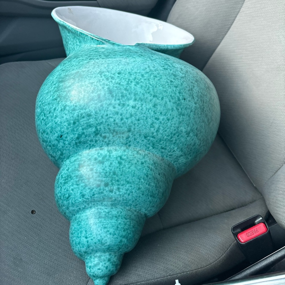 Large shell vase